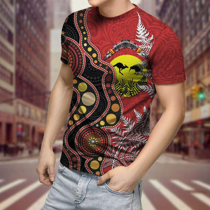 New Zealand Maori And Australia Aboriginal We Are Family 3D Printed Unisex Shirts TN