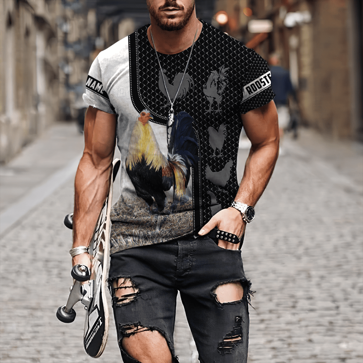 Personalized Rooster 3D Printed Unisex Shirts DD01062104