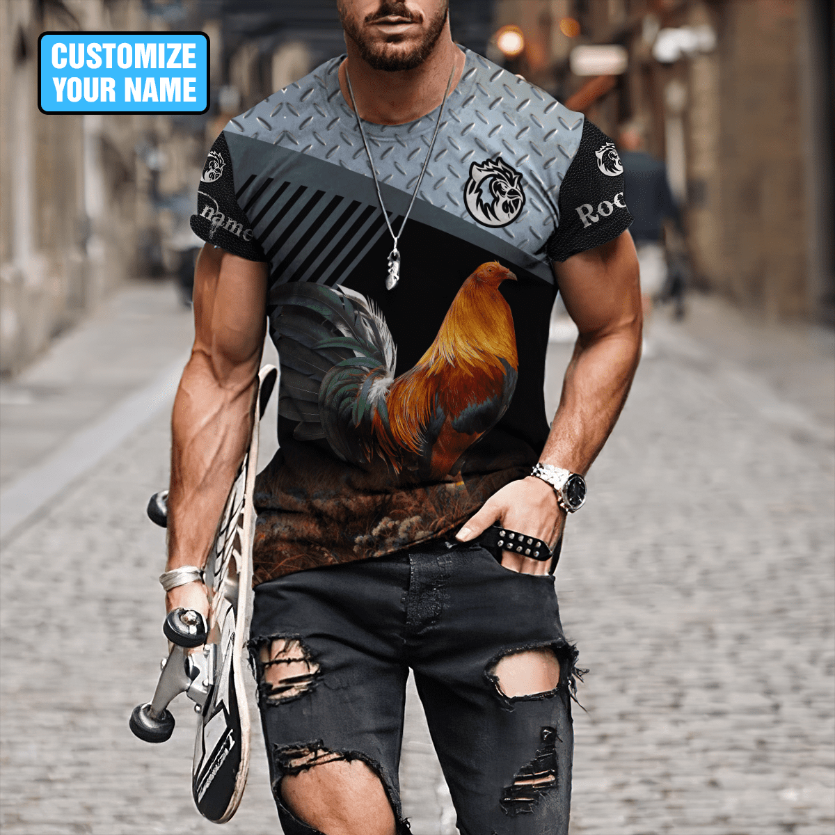 Personalized Rooster 3D Printed Unisex Shirts DD29052104