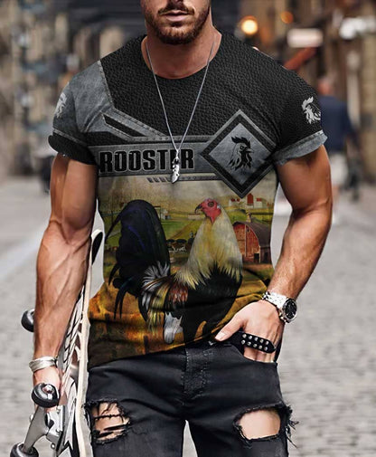 Rooster 3D Printed Unisex Shirts Pi31052103