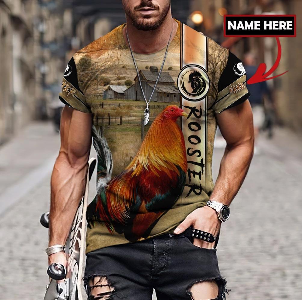 Personalized Rooster 3D Printed Unisex Shirts TNA22042108