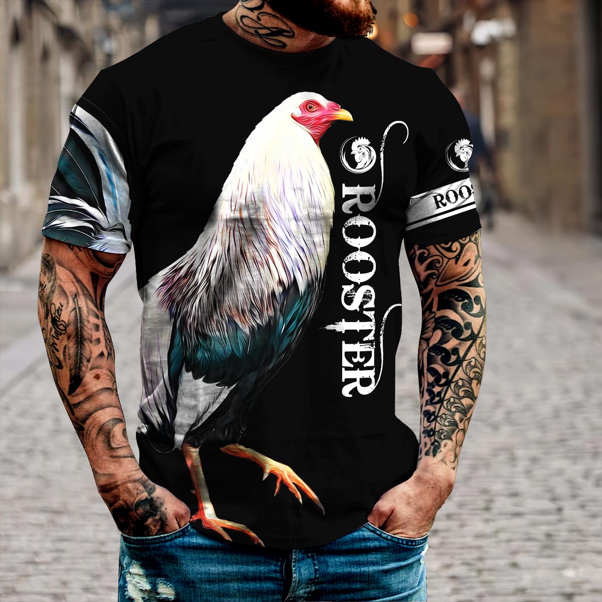 Rooster 3D Printed Unisex Shirts PD23042103VH