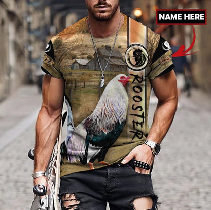 Personalized Rooster 3D Printed Unisex Shirts TNA24042102VH