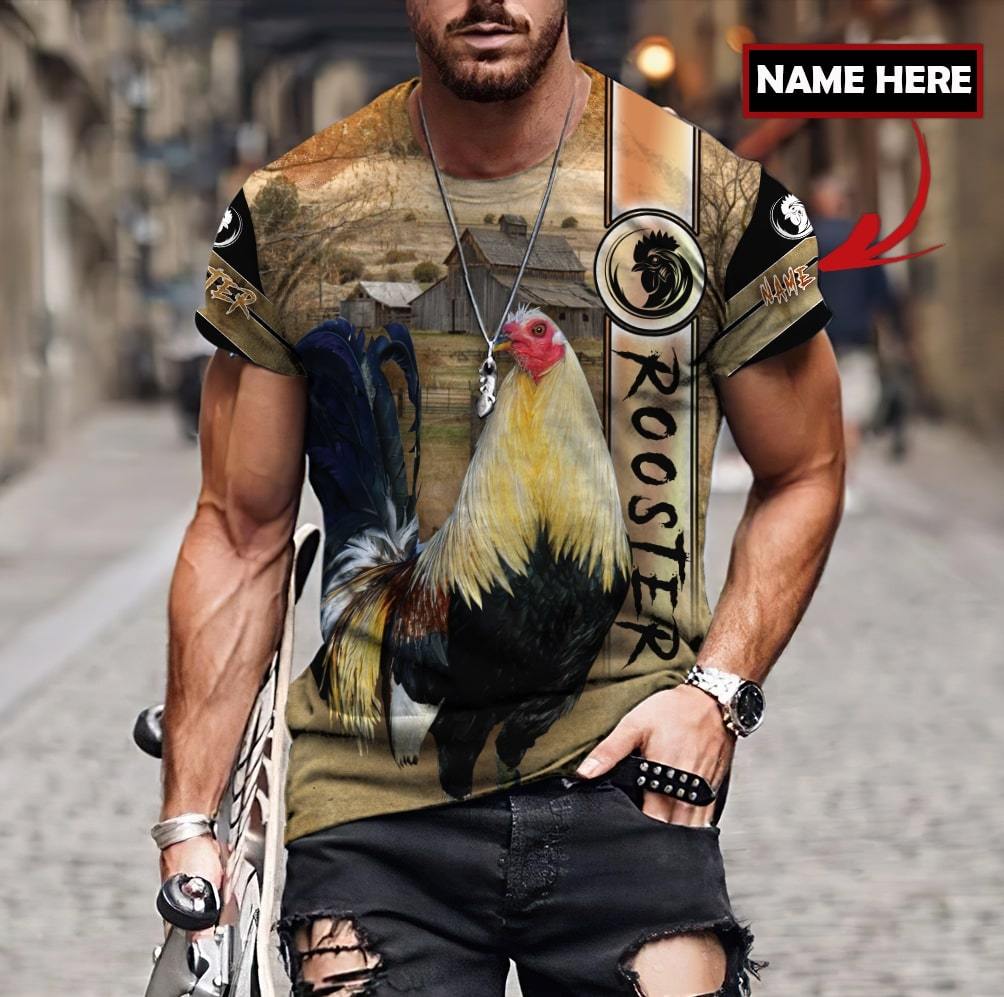 Personalized Rooster 3D Printed Unisex Shirts TNA24042103