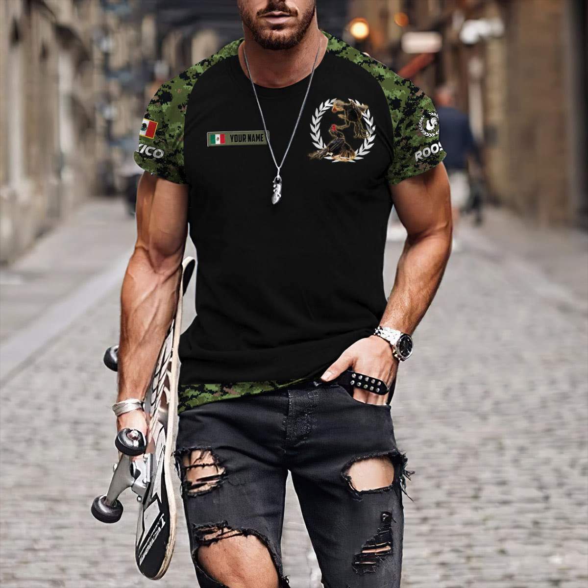 Personalized Mexican Rooster 3D Printed Unisex Shirts HHT10052102