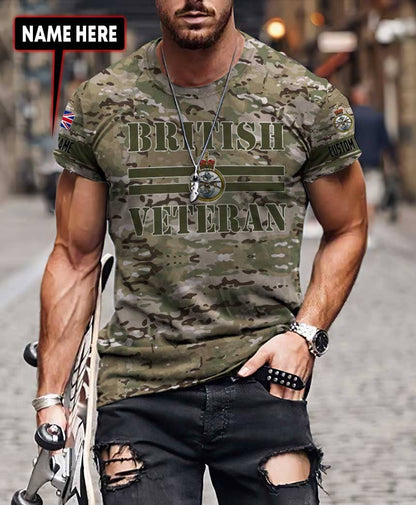 Custom Name XT British Veteran 3D Printed Shirts Pi15052105