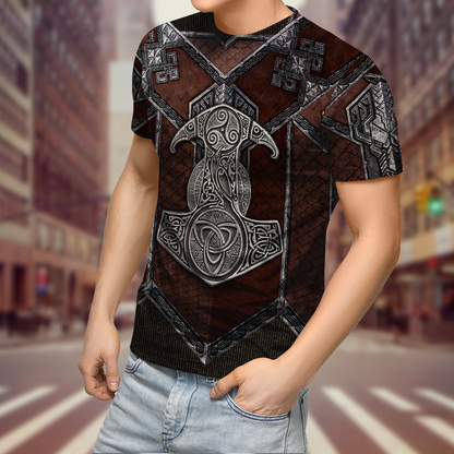 Viking 3D All Over Printed Combo T-Shirt BoardShorts