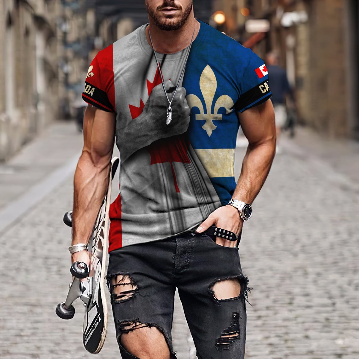 Quebec 3D Printed Shirts AM12042107