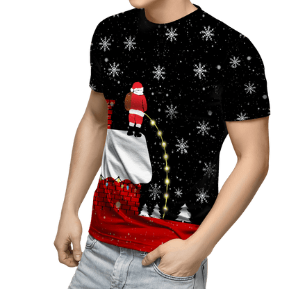 Santa Christmas 3D All Over Printed Unisex Shirts