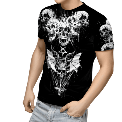 Dark Art Satanic With White Wings Hoodie For Men And Women