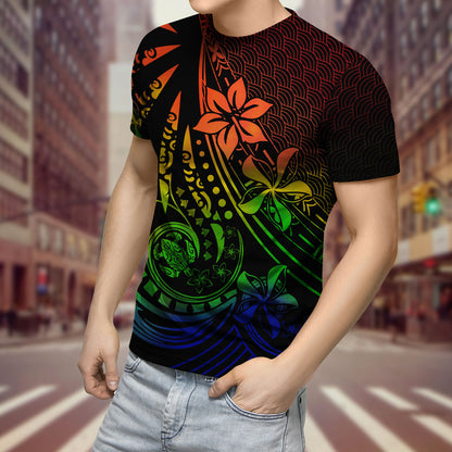 Amazing Polynesian Tattoo And Frangipani Flower Unisex Deluxe Hoodie ML