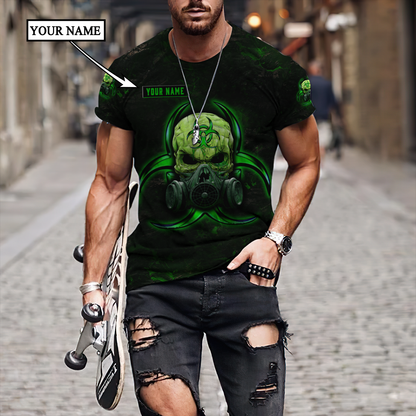 Customize Name Green Skull Hoodie For Men And Women DD01042101