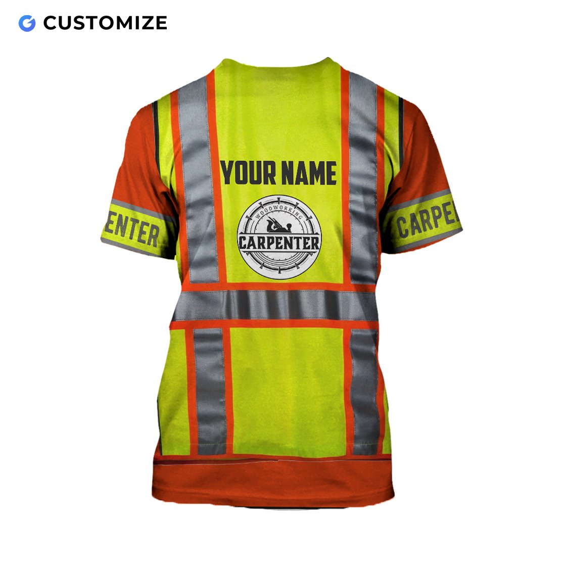 Premium Custom Name Carpenter 3D All Over Printed Unisex