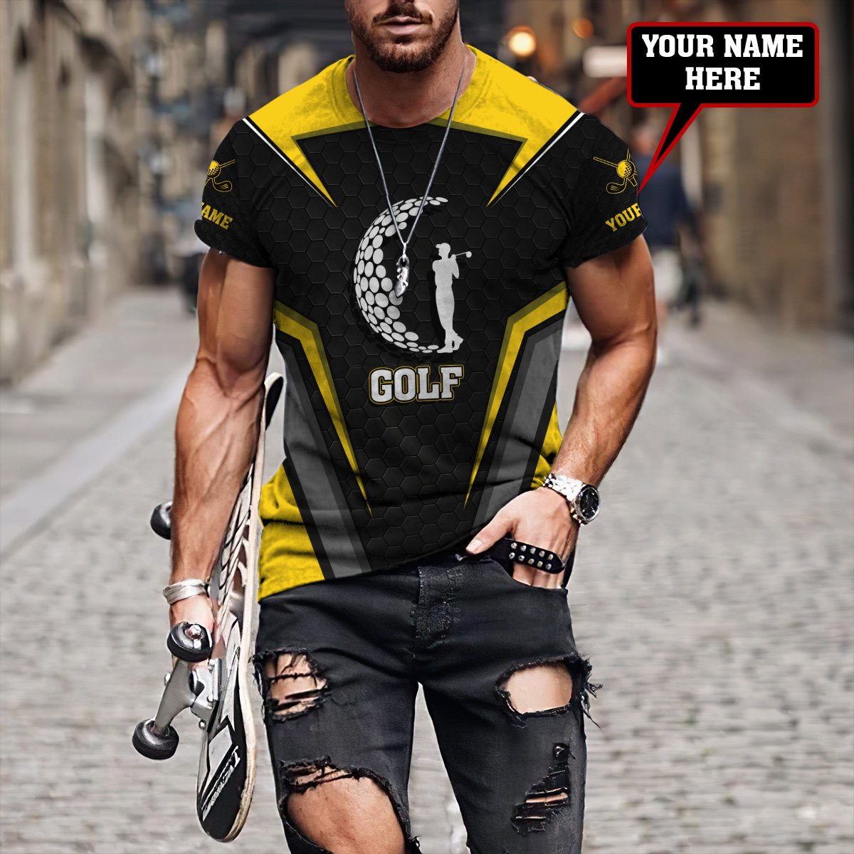 Custom Name XT Golf Player 3D Printed Clothes AM16042102