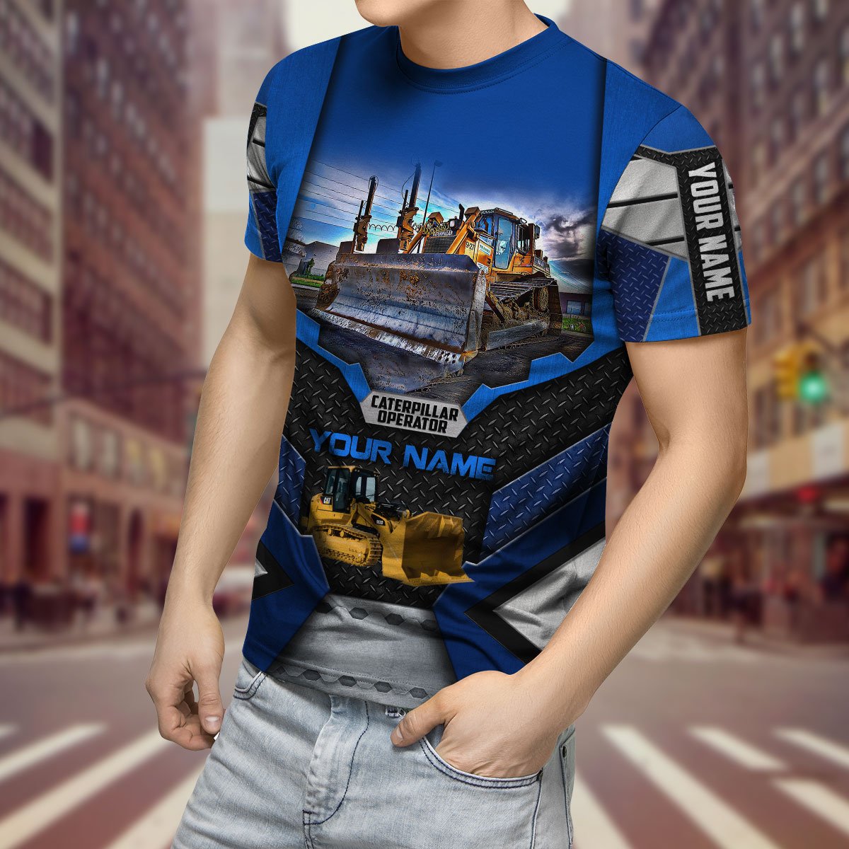 Premium Personalized 3D Printed Excavator Operator Shirts MEI
