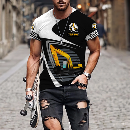 Custom Name XT Excavator 3D Printed shirts