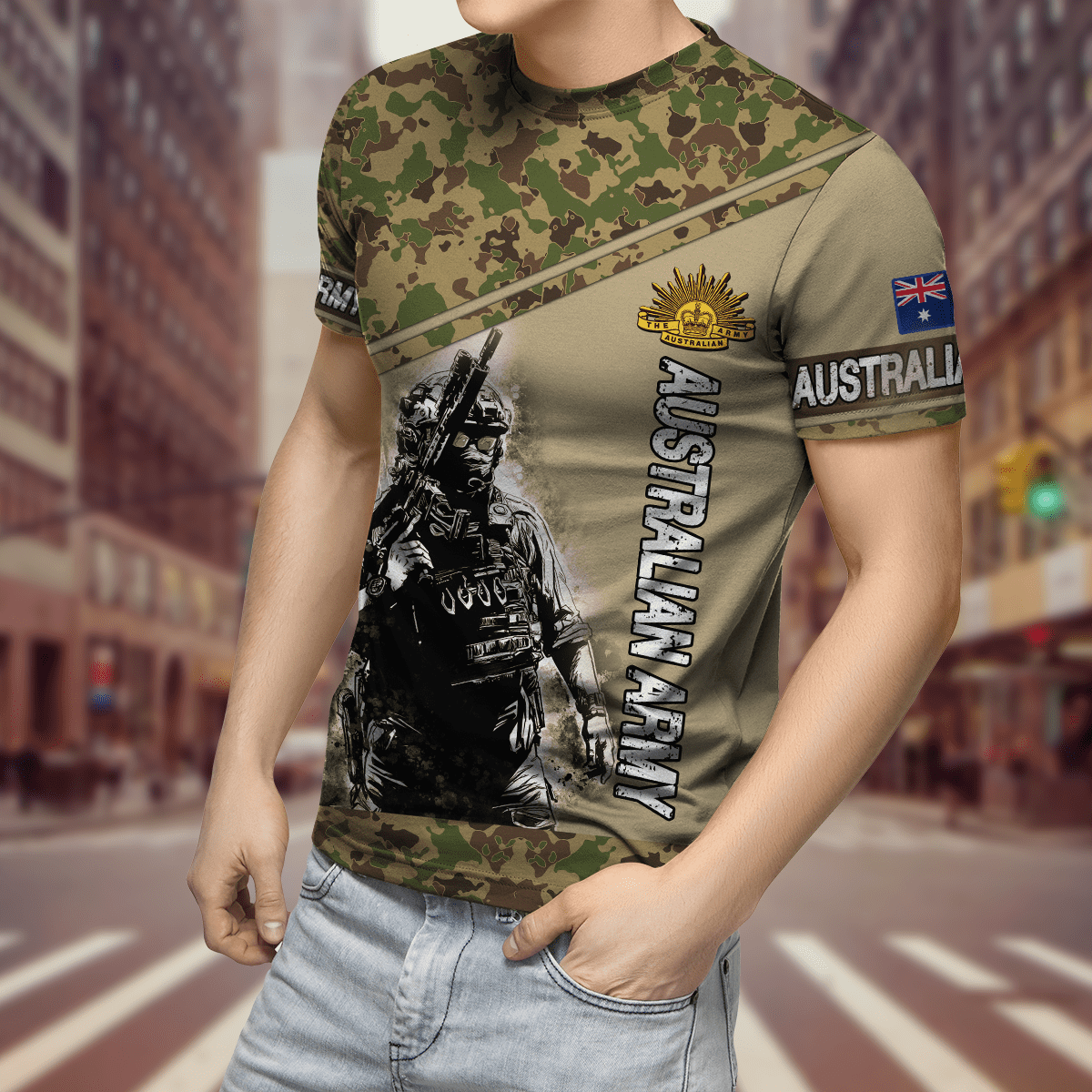 The Australian Army 3D All Over Printed Shirts DA13032104
