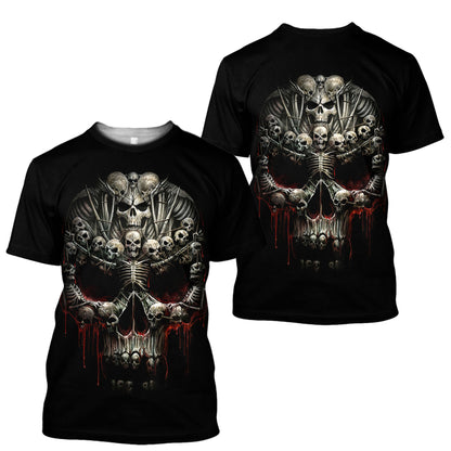 Death Bones Skull Custom Unisex T- Shirt NTN10112201