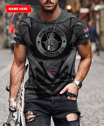 Custom Name XT British RAF 3D Printed Shirts Pi13042106