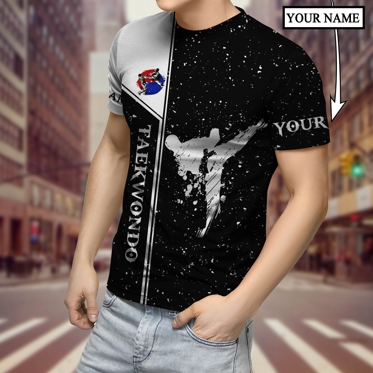 Customize Name Taekwondo Hoodie For Men And Women DD26032105
