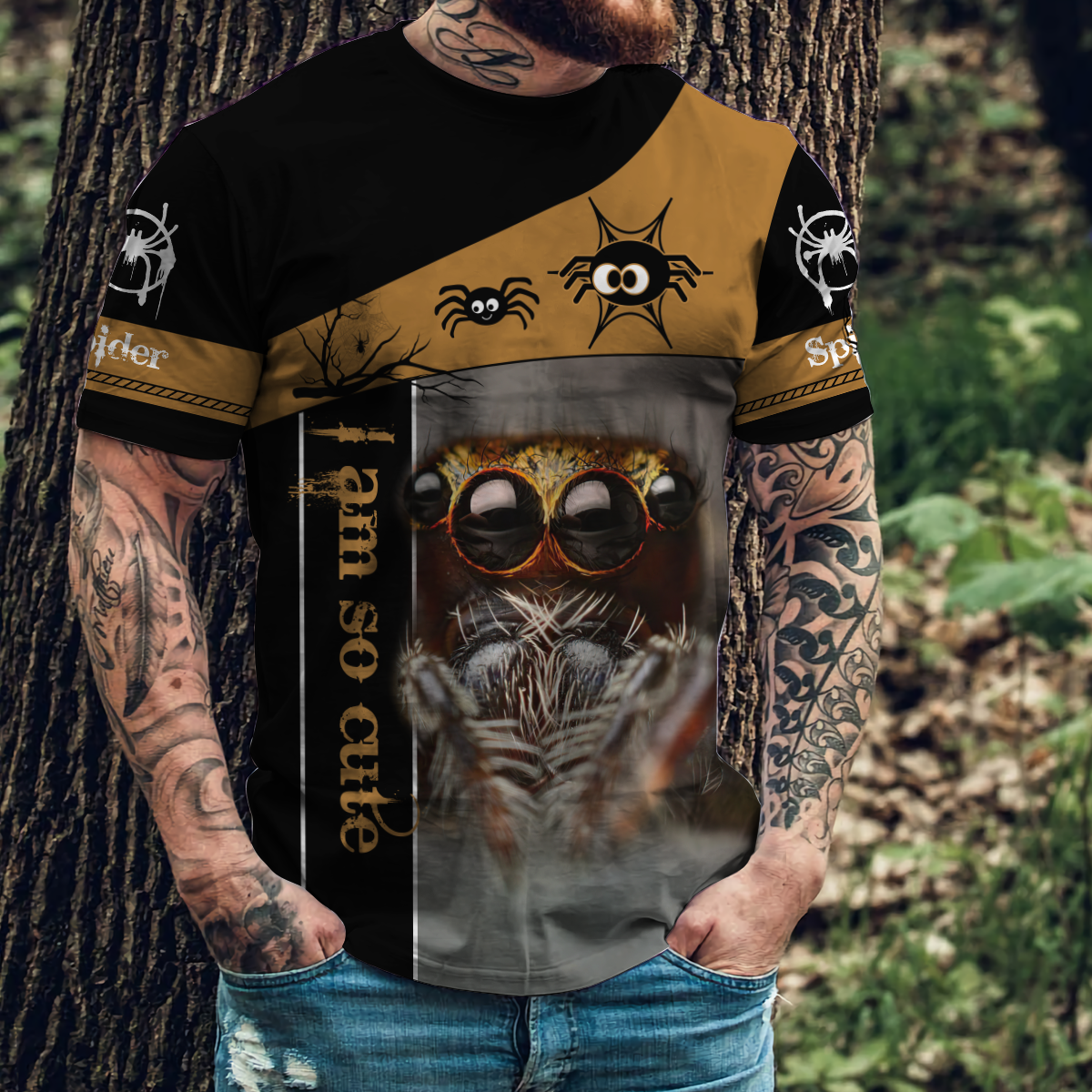 Spider Tarantula Cute 3D All Over Printed Premium Unisex Hoodie ML