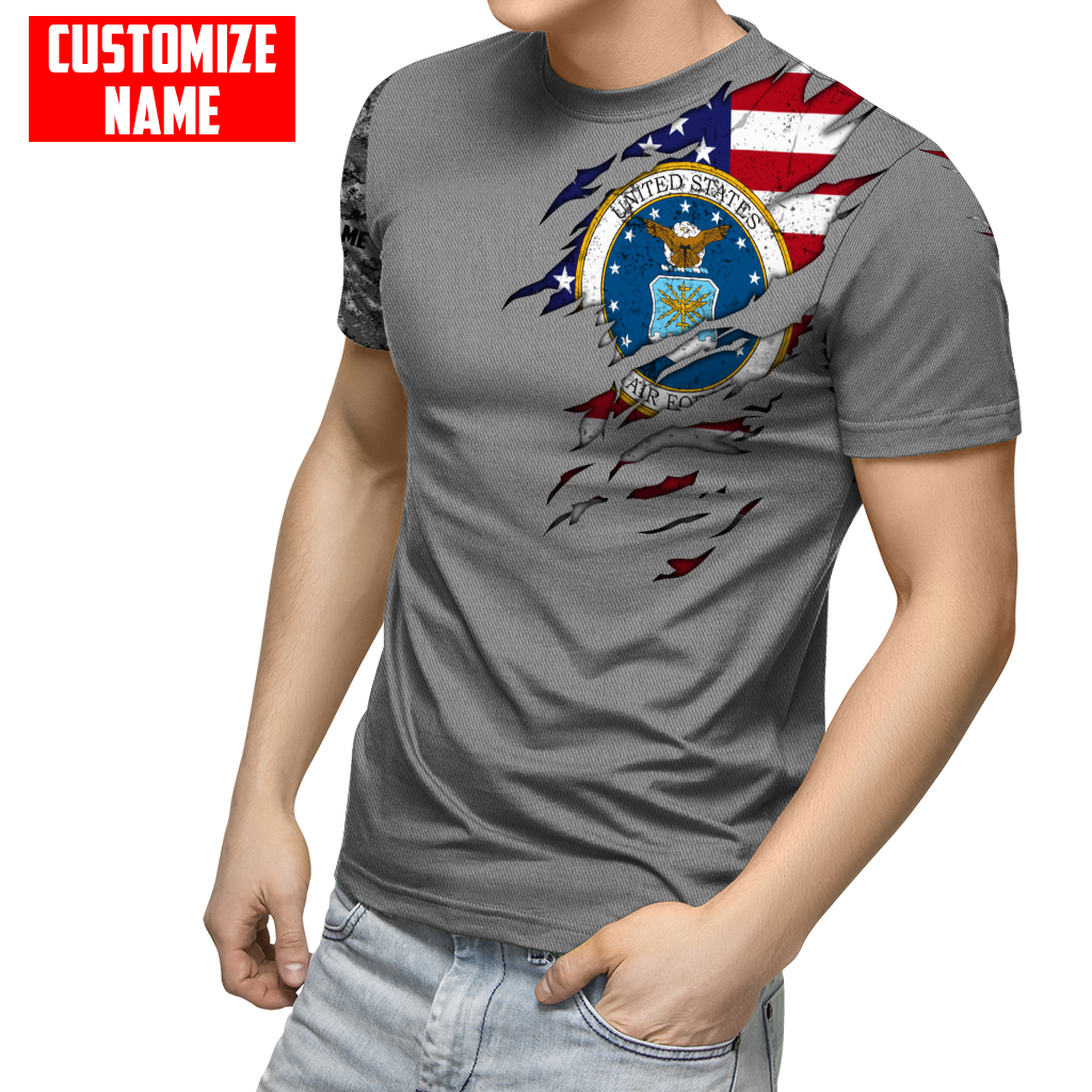 Custom name Soldier US Air Force 3d all over printed shirt hoodie MH06072108