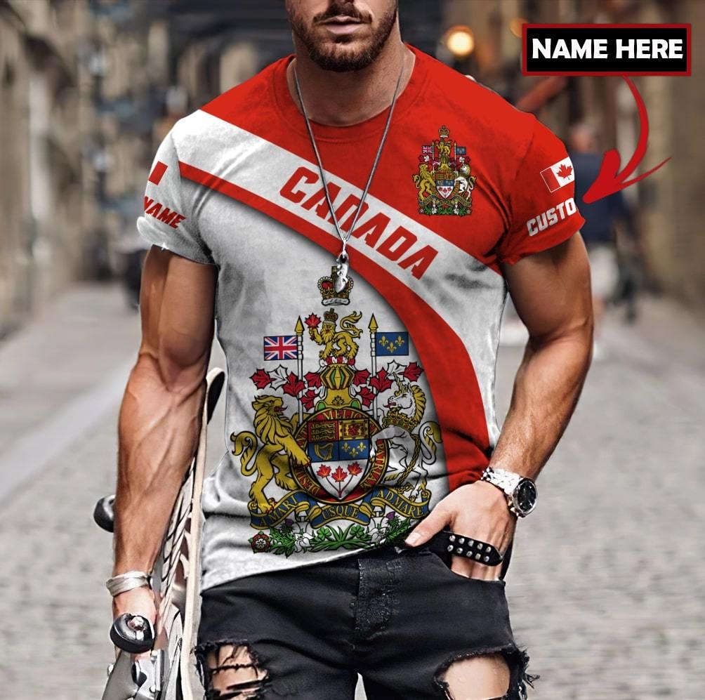 Custom Name XT Canada Day 3D Printed Shirts TNA26052103
