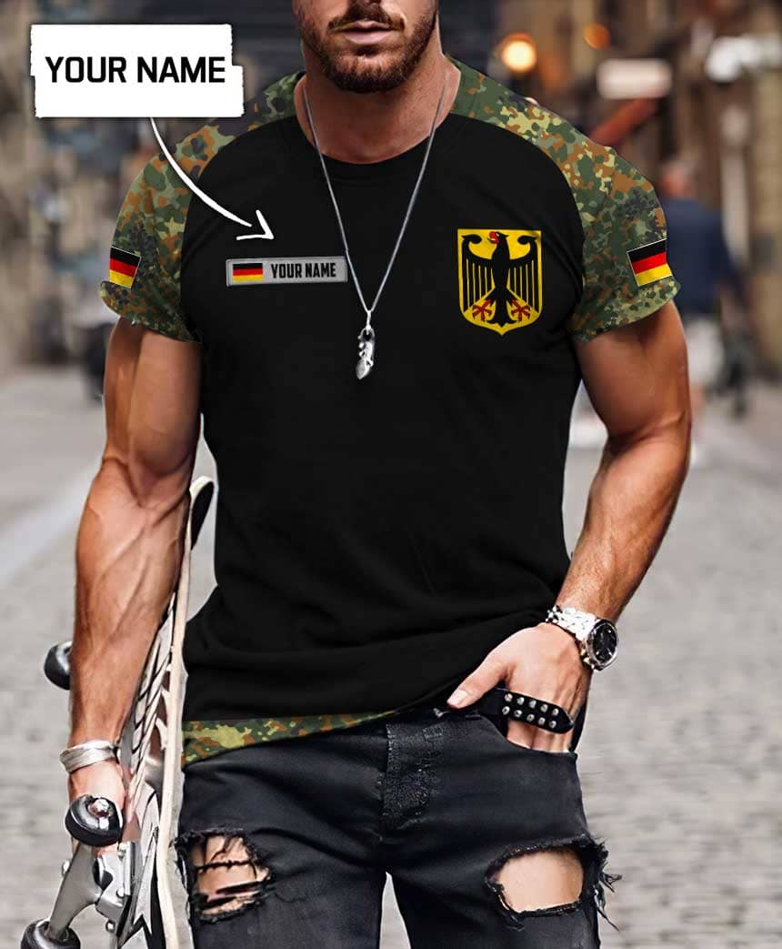 Personalized name German Army Hoodie 3D All Over Printed Unisex Shirts Pi10052104