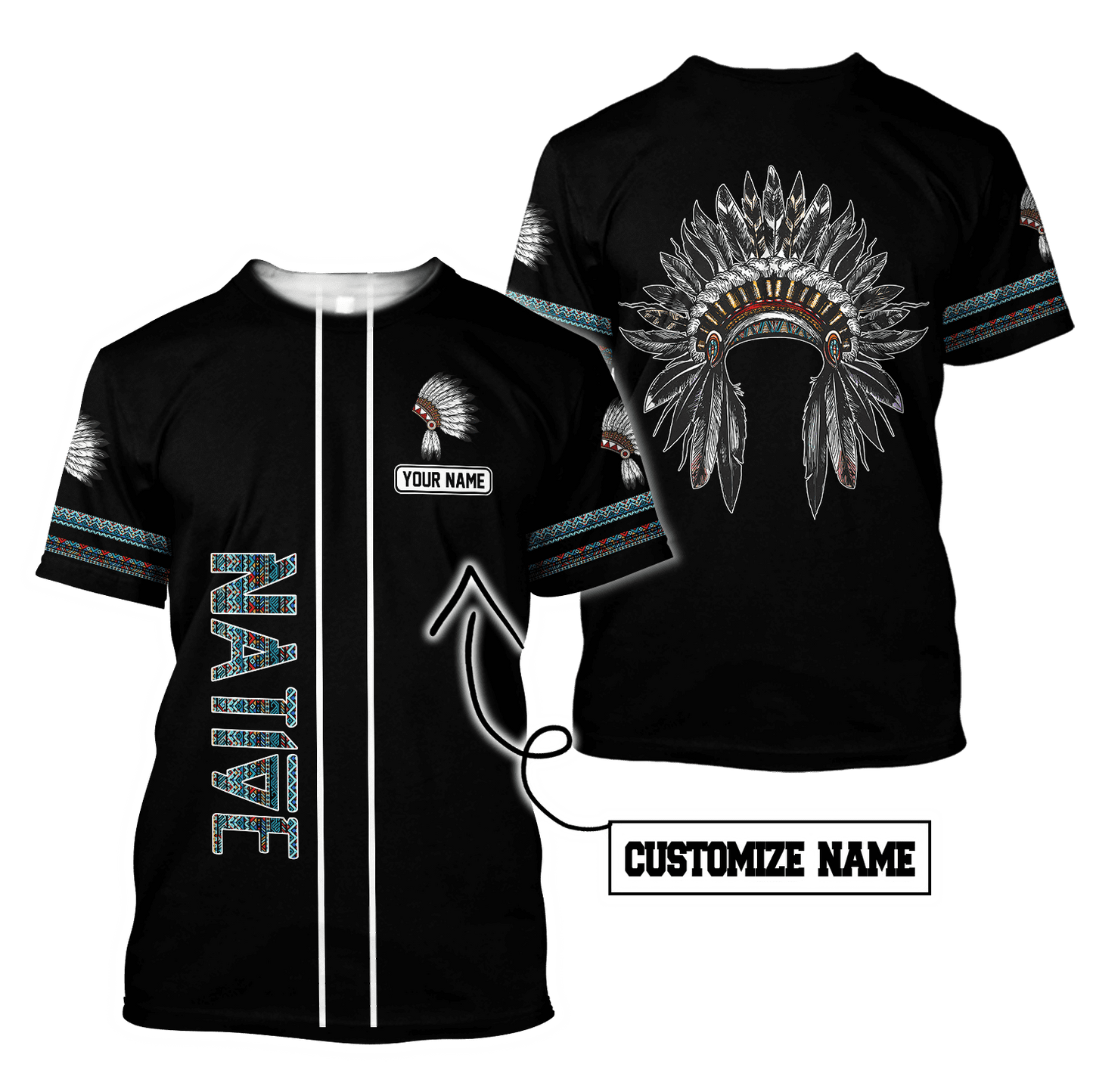 Summer Collection - Customized Native American 3D All Over Printed Unisex Shirts