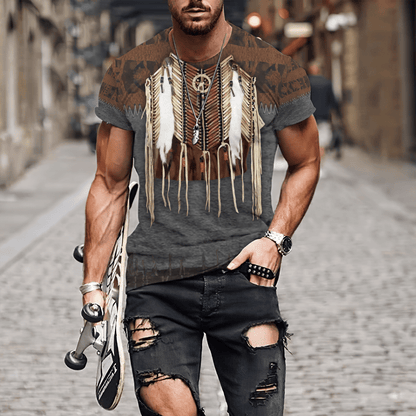 Native American 3D All Over Printed Combo T-Shirt BoardShorts