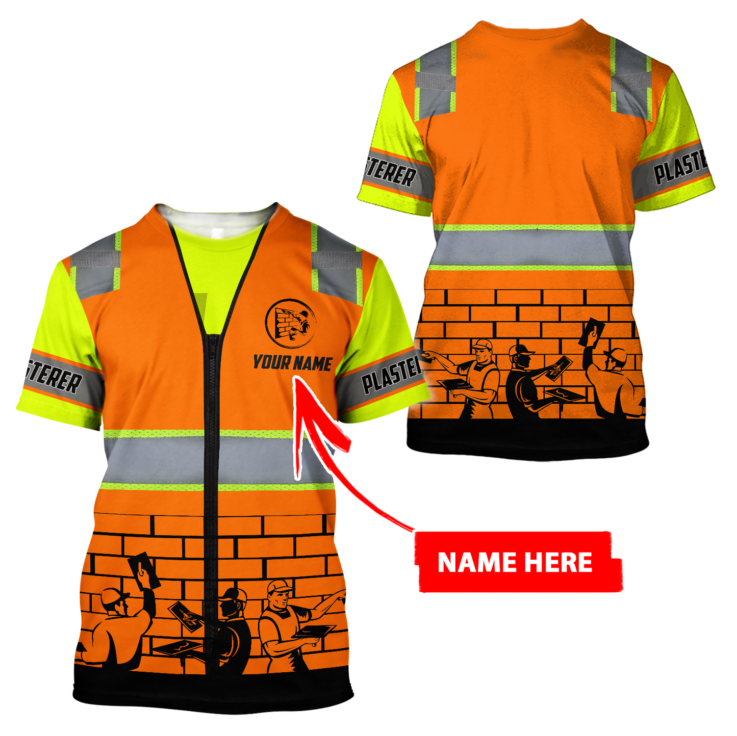 Personalized Name XT Plasterer 3D All Over Printed Clothes PD06032101