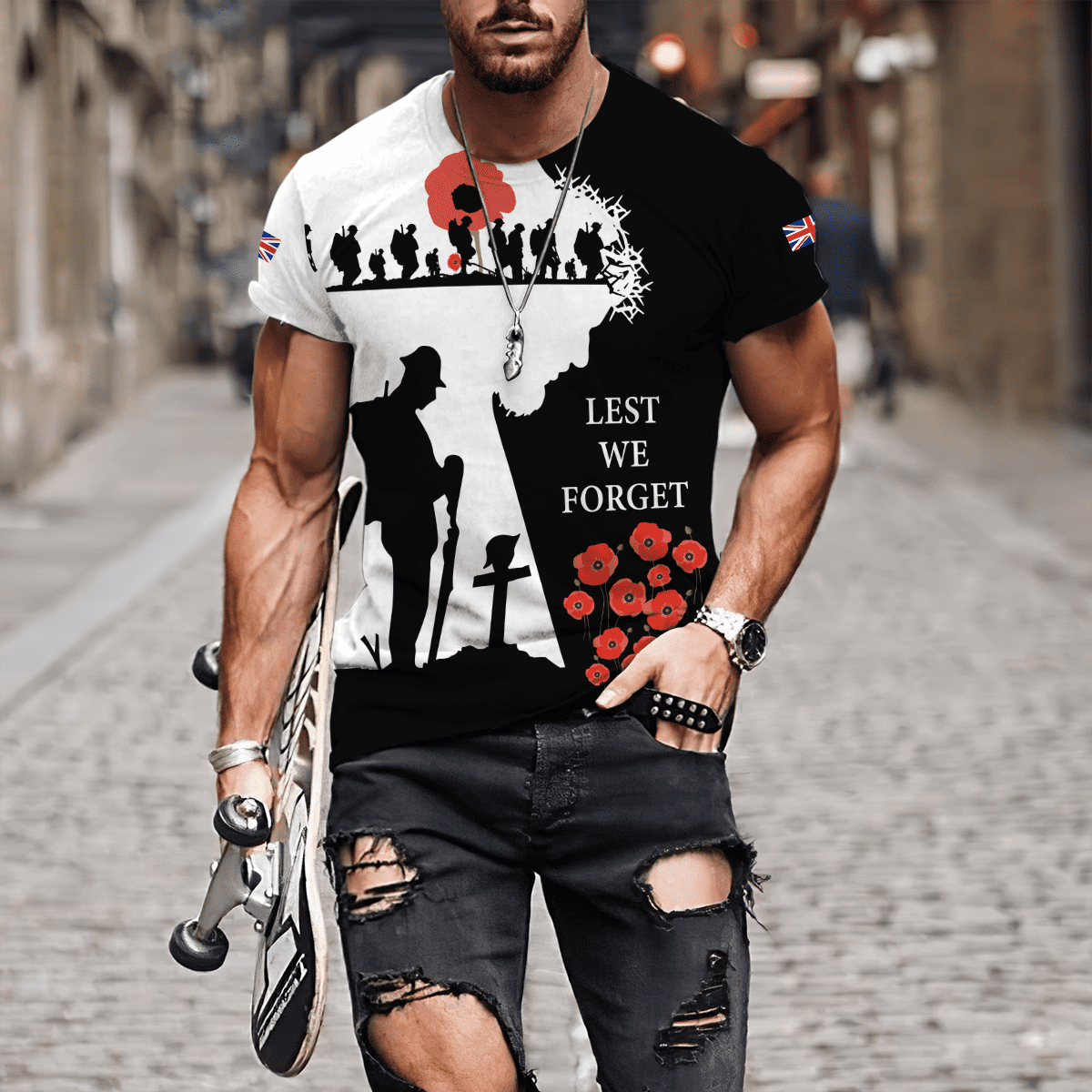 Remembrance Day Lest We Forget 3D All Over Printed Unisex Shirts