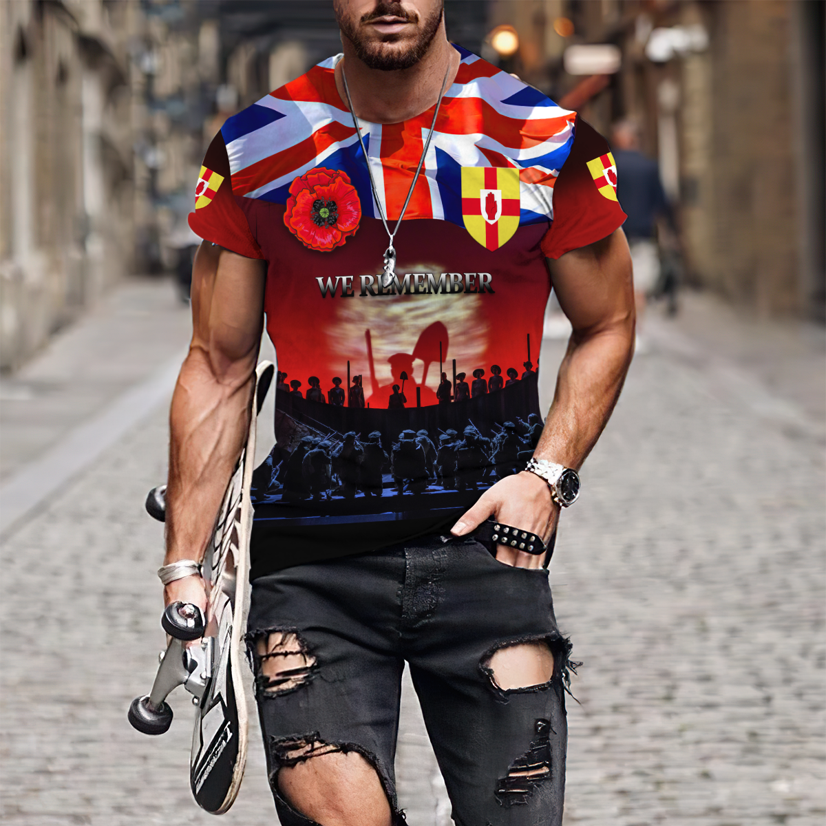 Remembrance Day Lest We Forget 3D All Over Printed Unisex Shirts