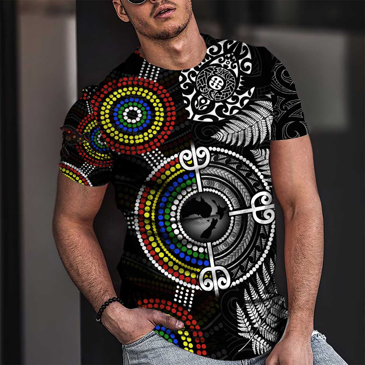 New Zealand Maori And Australia Aboriginal We Are Family 3D Printed Unisex Shirts TN
