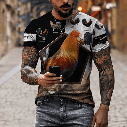 Rooster Breeds 3D Printed Unisex Shirts DD23042105