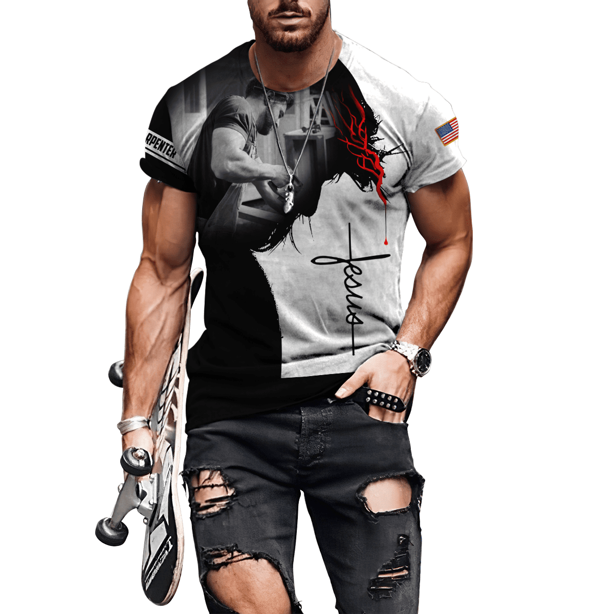 Premium Jesus Carpenter 3D All Over Printed Unisex