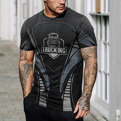 Personalized Premium Trucker Metal 3D Printed Unisex Shirts TN
