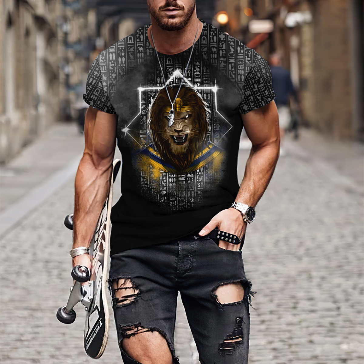 The Gods of Egypt - Maahes 3D All Over Printed Unisex Shirts