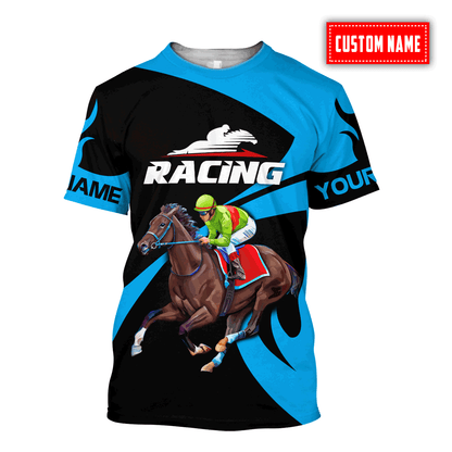 Personalized Horse Racing 3D All Over Printed Unisex Shirts