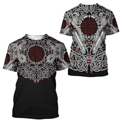 Premium 3D Printed Celtic Tatoo Shirts MEI