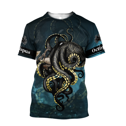 Premium Unisex Hoodie Kraken Octopus King of The Seven Seas ML