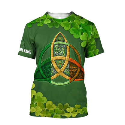 Premium Unisex Hoodie Custom Name Irish St.Patrick Celtic Knot ML