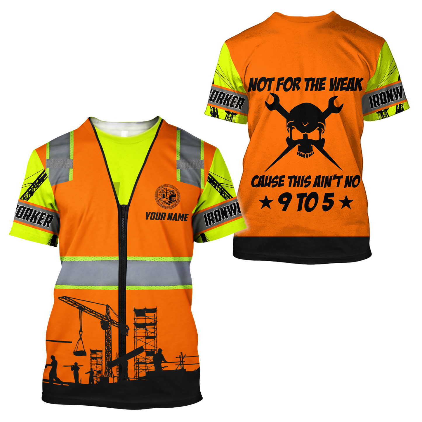 Premium Personalized Name Iron Worker 3D All Over Printed Unisex Shirt