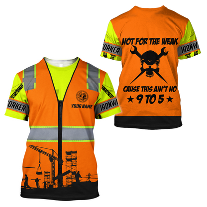 Premium Personalized Name Iron Worker 3D All Over Printed Unisex Shirt
