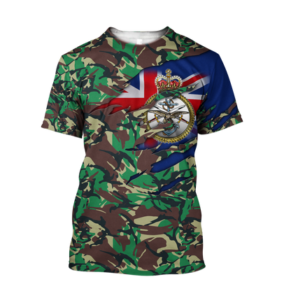 British Veteran 3D Printed shirts