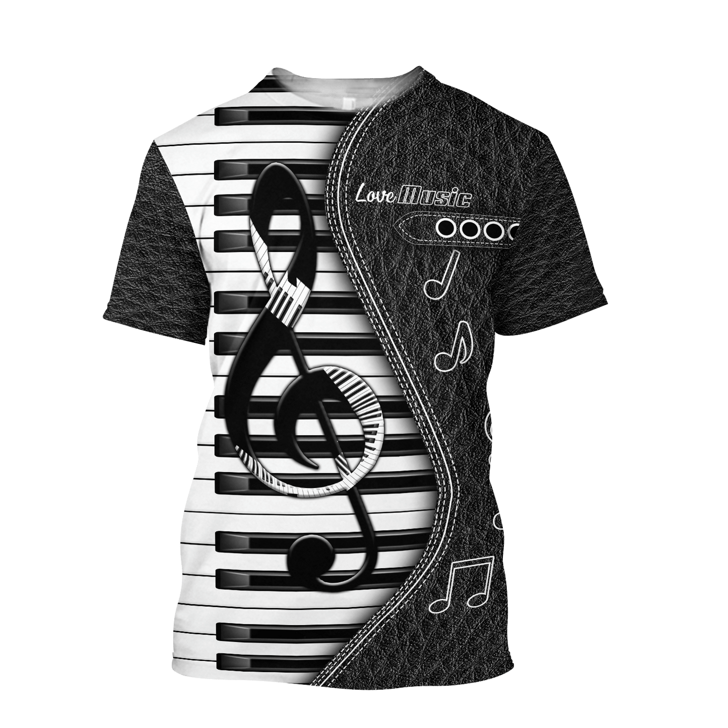 Piano Musical Instrument 3D All Over Printed Hoodie For Men And Women
