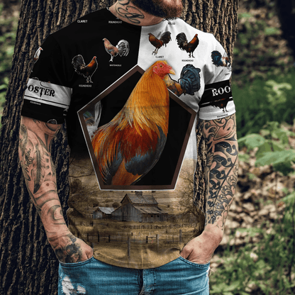 Rooster Breeds 3D Printed Unisex Shirts DD23042105