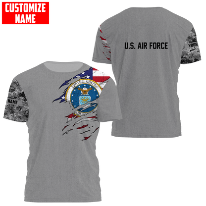 Custom name Soldier US Air Force 3d all over printed shirt hoodie MH06072108