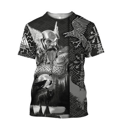 Viking Odin 3D All Over Printed Unisex Shirts