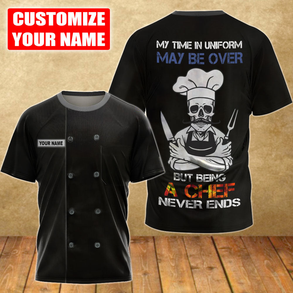 Custom Name Master Chef 3D All Over Printed Unisex Shirts